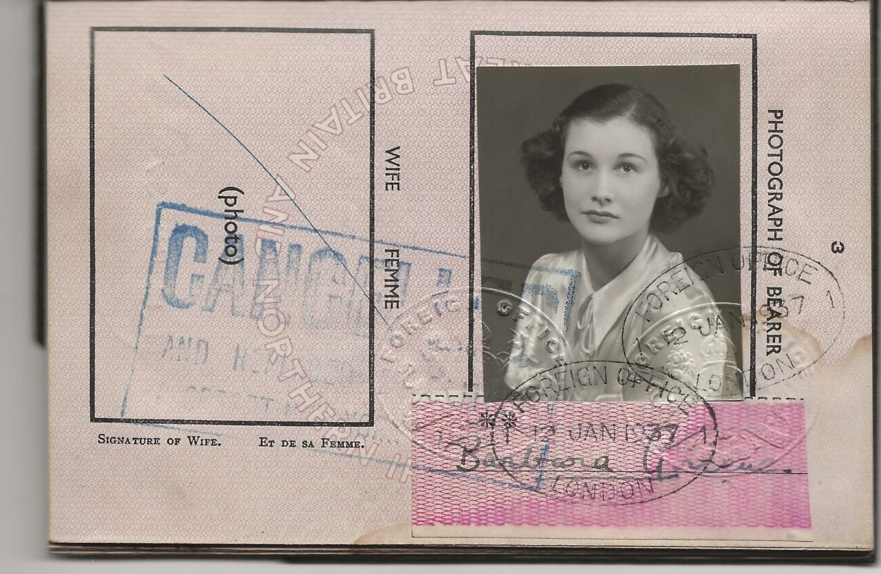 Passport, Miss B.M.K. Greene 12 January 1937 With permission from His Majesty’s Passport Office