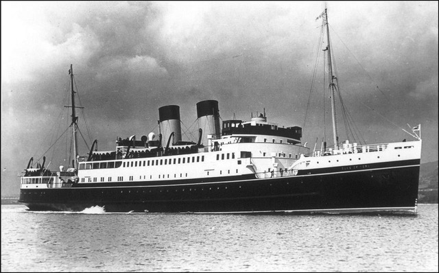 Transport ship, HMS Duke of York taken by Kent from Glasgow to France Courtesy of Roy V. Martin