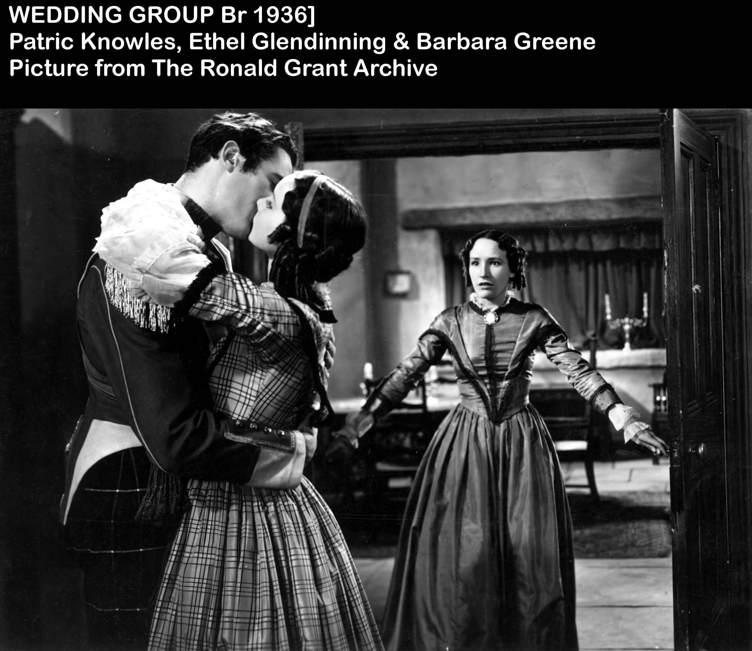 Wedding Group, 1936 Patric Knowles, Barbara Greene and Ethel Glendenning RGR Collection/Alamy Stock Photo