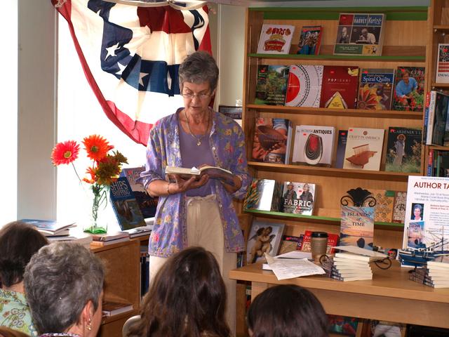 I  loved reading to the audience at the Maine Coast Book Shop, several of whom had already read Islands of Time and told me they loved the book and recommended it to friends and family.